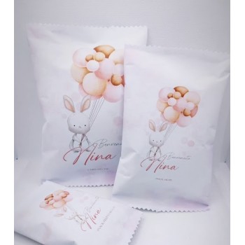 PACCHETTO PATATINE PERSONALIZZATO CONIGLIETTO CONIGLIO...