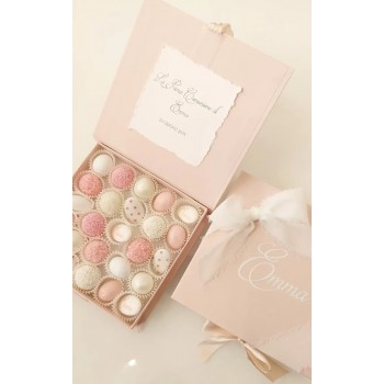 SCATOLA Bomboniera Personalizzata Elegante con Confetti -...