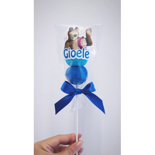 MASHA E ORSO SPIEDINO MARSHMALLOW SEGNAPOSTO...