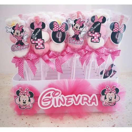 MINNIE TOPOLINA SPIEDINO MARSHMALLOW SEGNAPOSTO...