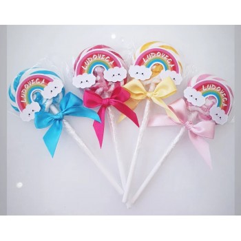 ARCOBALENO LOLLYPOP LECCA LECCA SEGNAPOSTO RICORDO REGALO...