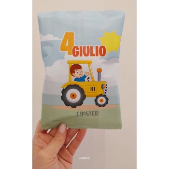 TRATTORE BIMBO PATATINE CLASSICHE PERSONALIZZATE