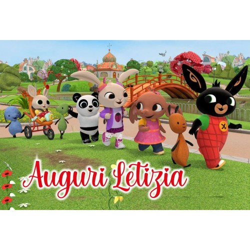 BING CONIGLIETTO CIALDA PER TORTA RETTANGOLARE...