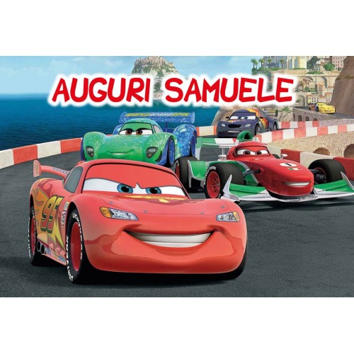 CARS SAETTA CIALDA PER TORTA RETTANGOLARE _281CR