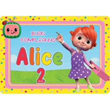 COCOMELON YOYO CIALDA PER TORTA RETTANGOLARE _289CR