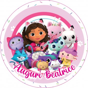 GABBY DOLLHOUSE LA CASA DELLE BAMBOLE CIALDA PER TORTA...