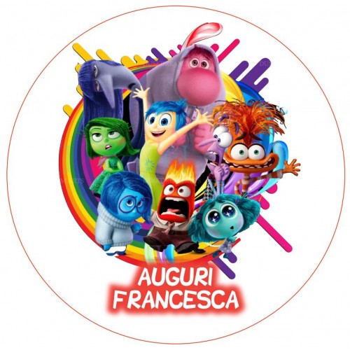 INSIDE OUT 2 CIALDA PER TORTA TONDA _297CT