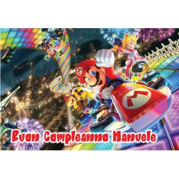 SUPER MARIO KART CIALDA PER TORTA RETTANGOLARE _303CR