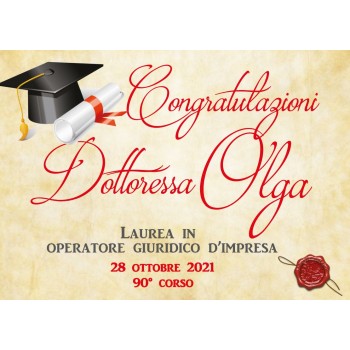 LAUREA STAMPA PERGAMENA CIALDA PER TORTA RETTANGOLARE _306CR
