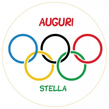 OLIMPIADI CIALDA PER TORTA TONDA _307CT