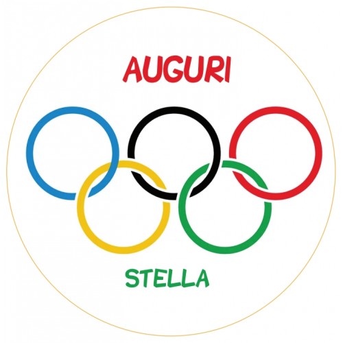 OLIMPIADI CIALDA PER TORTA TONDA _307CT