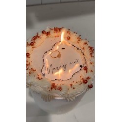 Kit BURN AWAY Cake Personalizzato – Cialda da Bruciare + Cialda da Rivelare