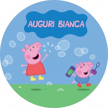 PEPPA PIG GEORGE CIALDA PER TORTA TONDA _319CT