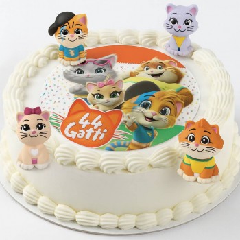 KIT CIALDA + 4 PERSONAGGI IN ZUCCHERO 44 GATTI CATS PER...