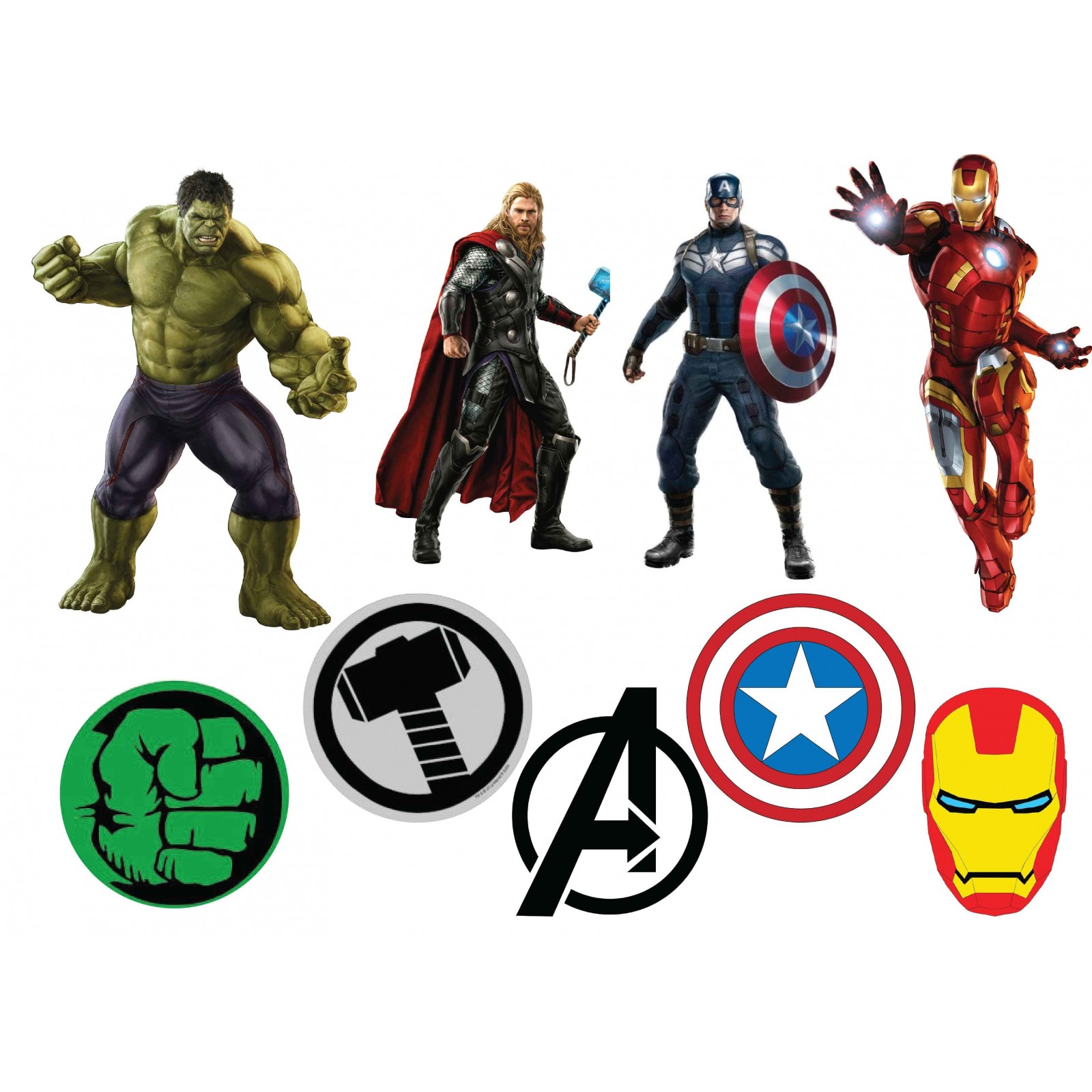 Avengers in polistirolo con numero personalizzabile