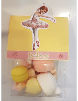 BALLERINA FILM DANZA SACCHETTO CARAMELLE MARSHMALLOWS