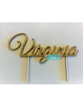 CAKE TOPPER SCRITTA COMUNIONE COMPLEANNO PERSONALIZZATO... 2