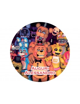 FIVE NIGHTS AT FREDDY'S ORSO CIALDA PER TORTA TONDA_076CT