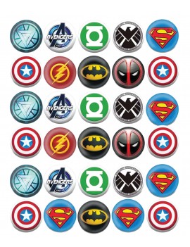 FLASH CAPITAN AMERICABATMAN DEADPOOL THOR AVENGERS CIALDA...