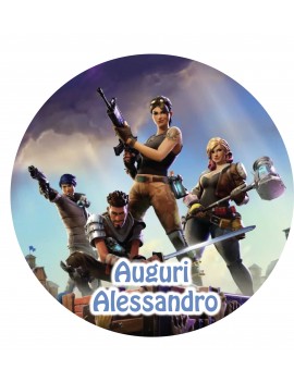 FORTNITE CIALDA PER TORTA TONDA _075CT