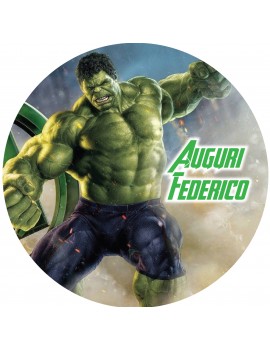 HULK CIALDA PER TORTA TONDA _089CT