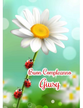 MARGHERITA COCCINELLA AUGURI BUON COMPLEANNO DONNA CIALDA...