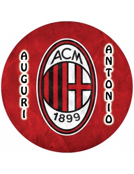 MILAN SCUDETTO CIALDA PER TORTA TONDA _125CT