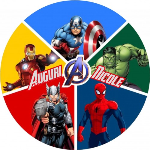 AVENGERS CIALDA PER TORTA RETTANGOLARE _218CT