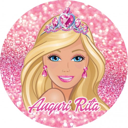 BARBIE CIALDA PER TORTA TONDA _220CT