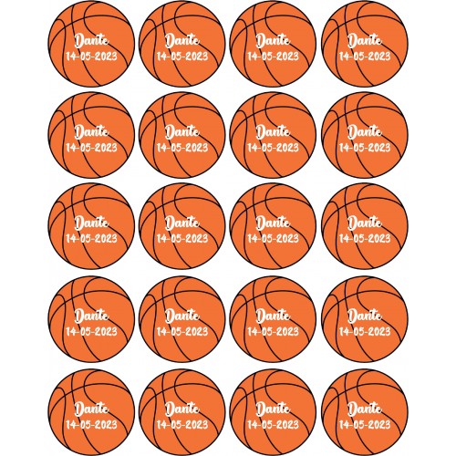 PALLA DA BASKET CIALDA PER BISCOTTI MUFFIN...