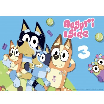 BLUEY CIALDA PER TORTA RETTANGOLARE _224CR