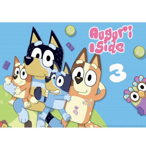 BLUEY CIALDA PER TORTA RETTANGOLARE _224CR