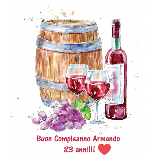 BOTTE DI VINO VINICULTORE SOMMELIER CIALDA PER...