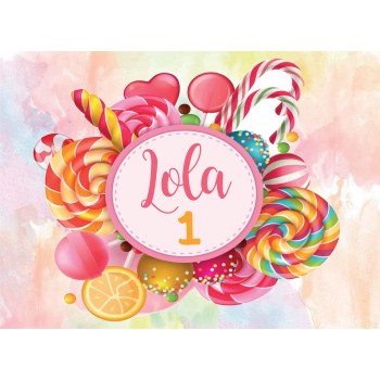 CANDY CARAMELLE LOLLYPOP CIALDA PER TORTA RETTANGOLARE...