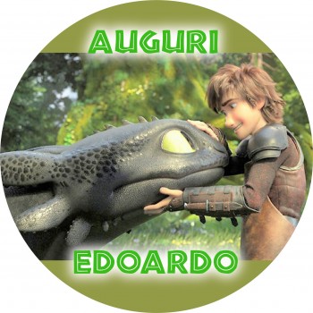 DRAGON TRAINER CIALDA PER TORTA TONDA _241CT