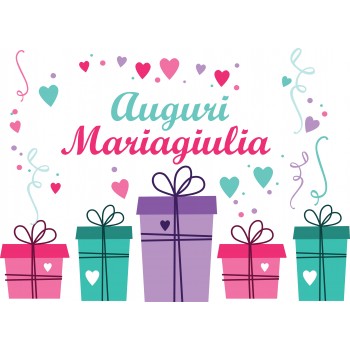 FESTONE REGALI DONNA AUGURI COMPLEANNO CIALDA PER TORTA...