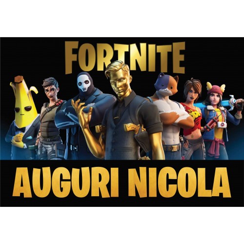 FORTNITE CIALDA PER TORTA RETTANGOLARE _245CR