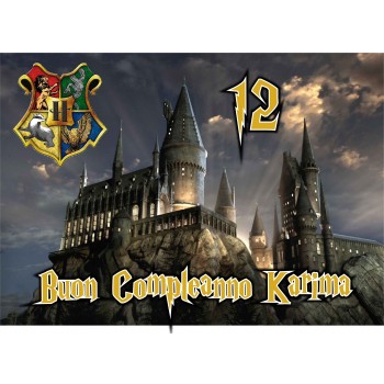 HARRY POTTER CASTELLO CIALDA PER TORTA RETTANGOLARE _251CR