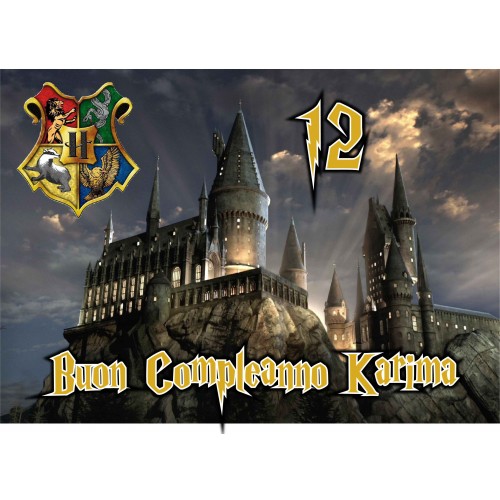 HARRY POTTER CASTELLO CIALDA PER TORTA...