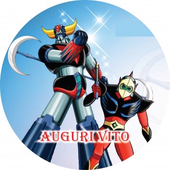 UFO ROBOT GOLDRAKE CIALDA PER TORTA TONDA _249CT