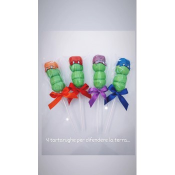 TARTARUGHE NINJIA TURTLE MARSHMALLOW SEGNAPOSTO RICORDO... 2