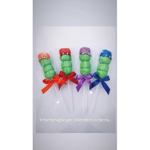TARTARUGHE NINJIA TURTLE MARSHMALLOW SEGNAPOSTO...