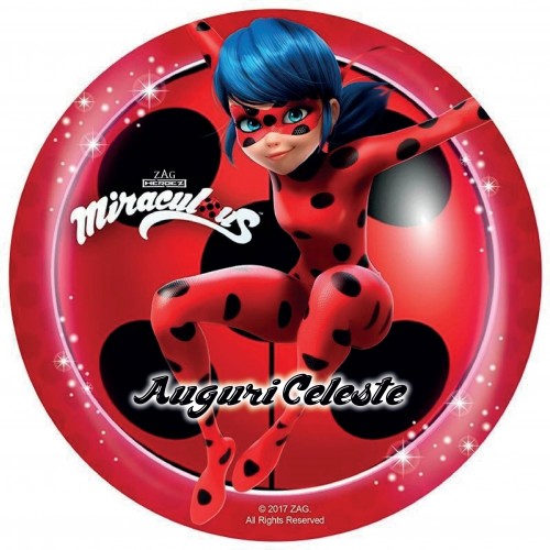 MIRACULUS LADY BUG CIALDA PER TORTA TONDA _260CT