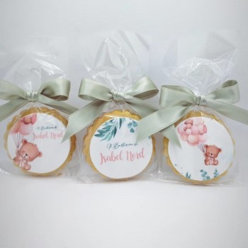 BISCOTTINO in frolla CON STAMPA  ORSETTO + FIOCCHETINO...